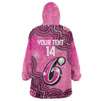 Sydney Sixers NAIDOC Week 2026 Custom Wearable Blanket Hoodie 50 Years Deadly Indigenous Art Glitter Effect