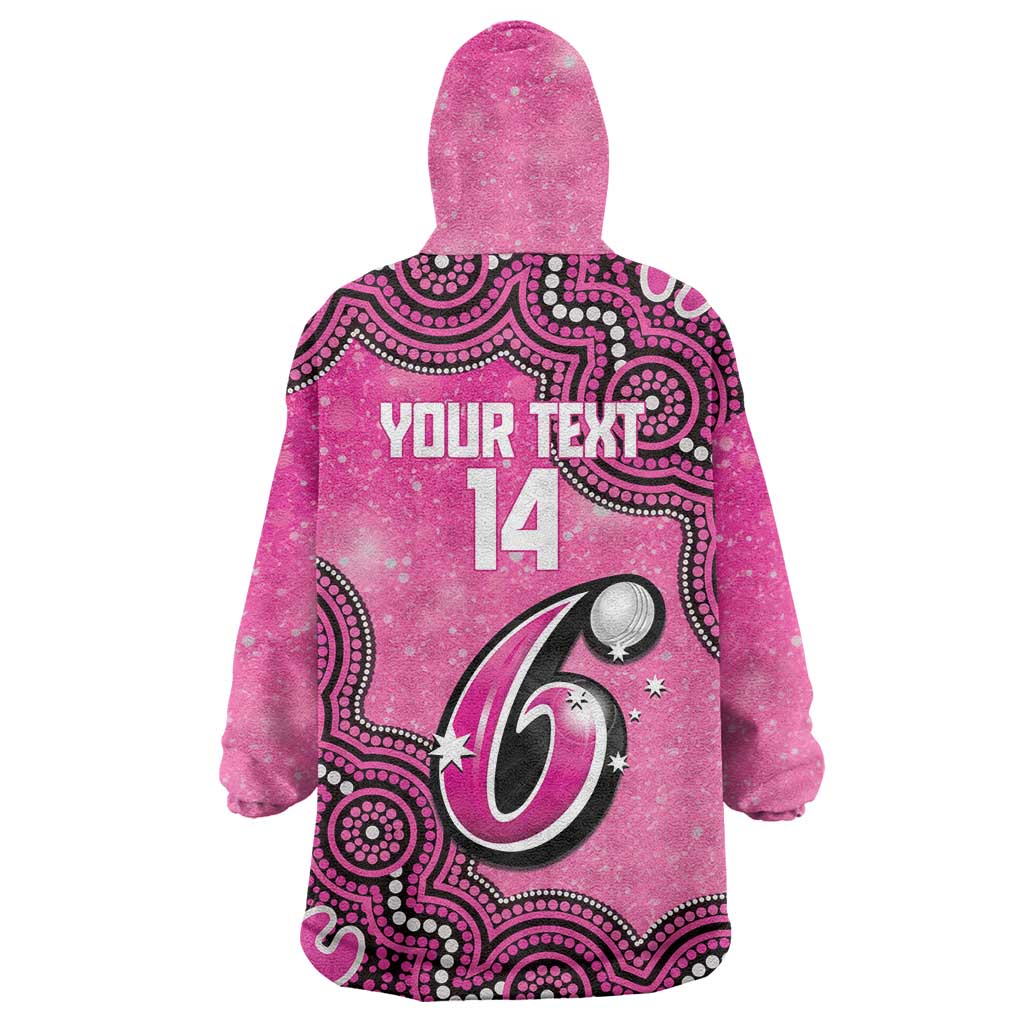 Sydney Sixers NAIDOC Week 2026 Custom Wearable Blanket Hoodie 50 Years Deadly Indigenous Art Glitter Effect