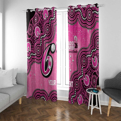 Sydney Sixers NAIDOC Week 2026 Custom Window Curtain 50 Years Deadly Indigenous Art Glitter Effect