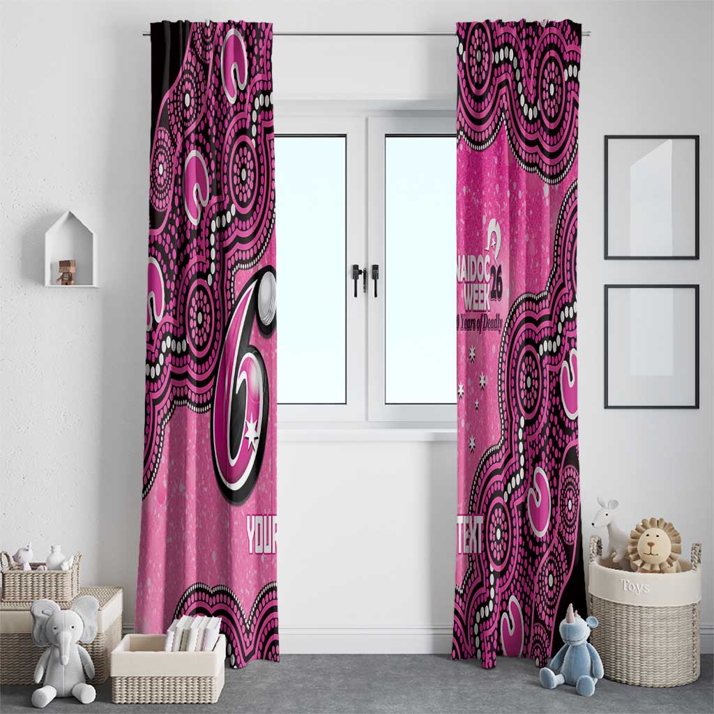 Sydney Sixers NAIDOC Week 2026 Custom Window Curtain 50 Years Deadly Indigenous Art Glitter Effect