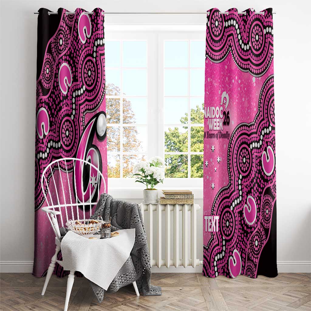 Sydney Sixers NAIDOC Week 2026 Custom Window Curtain 50 Years Deadly Indigenous Art Glitter Effect