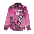 Sydney Sixers NAIDOC Week 2026 Custom Women Casual Shirt 50 Years Deadly Indigenous Art Glitter Effect