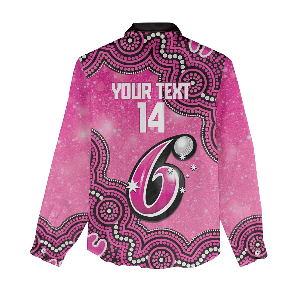 Sydney Sixers NAIDOC Week 2026 Custom Women Casual Shirt 50 Years Deadly Indigenous Art Glitter Effect