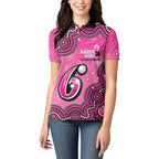 Sydney Sixers NAIDOC Week 2026 Custom Women Polo Shirt 50 Years Deadly Indigenous Art Glitter Effect
