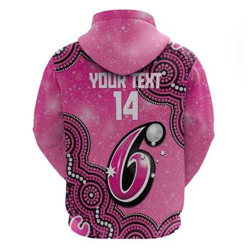 Sydney Sixers NAIDOC Week 2026 Custom Zip Hoodie 50 Years Deadly Indigenous Art Glitter Effect