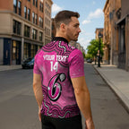Sydney Sixers NAIDOC Week 2026 Custom Zipper Polo Shirt 50 Years Deadly Indigenous Art Glitter Effect