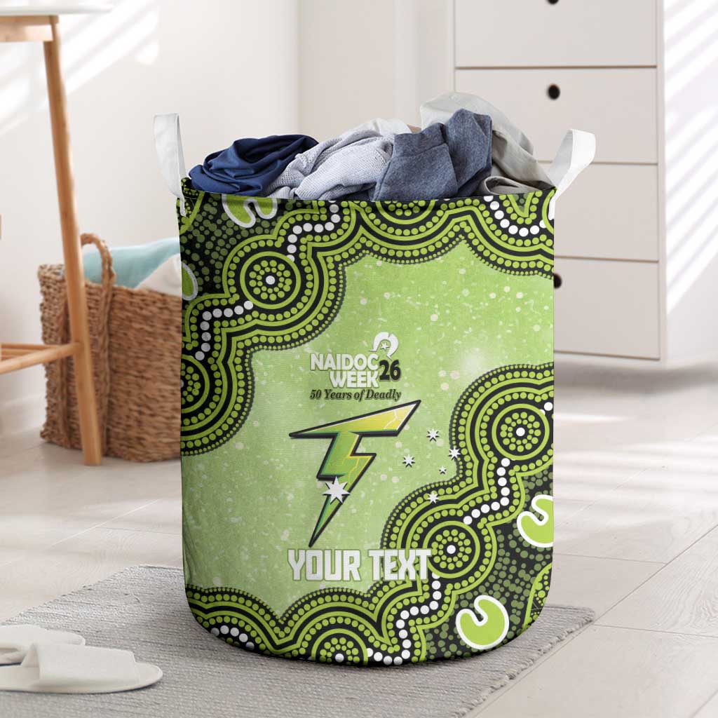 Sydney Thunder NAIDOC Week 2026 Custom Laundry Basket 50 Years Deadly Indigenous Art Glitter Effect