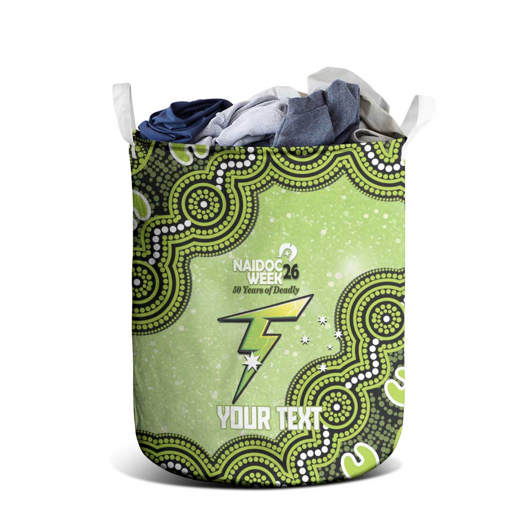 Sydney Thunder NAIDOC Week 2026 Custom Laundry Basket 50 Years Deadly Indigenous Art Glitter Effect