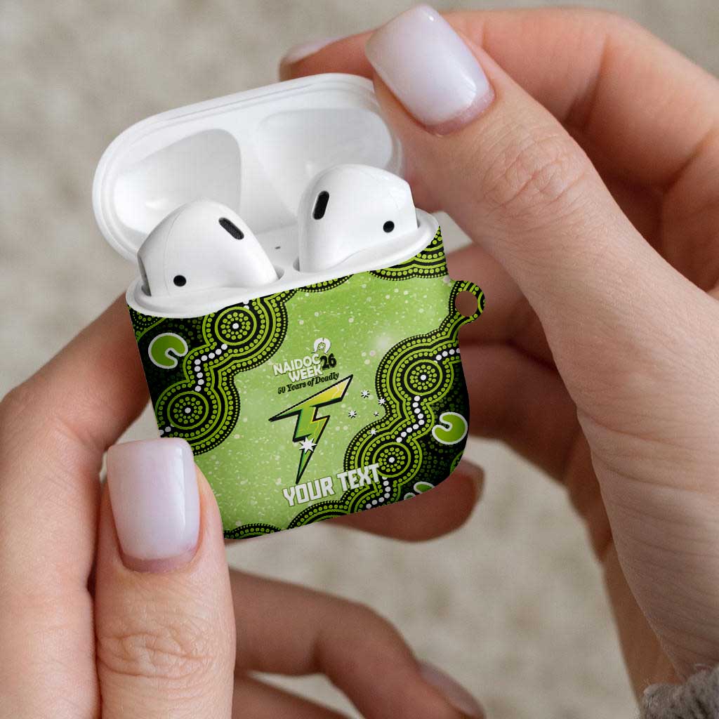 Sydney Thunder NAIDOC Week 2026 Custom AirPods Case 50 Years Deadly Indigenous Art Glitter Effect