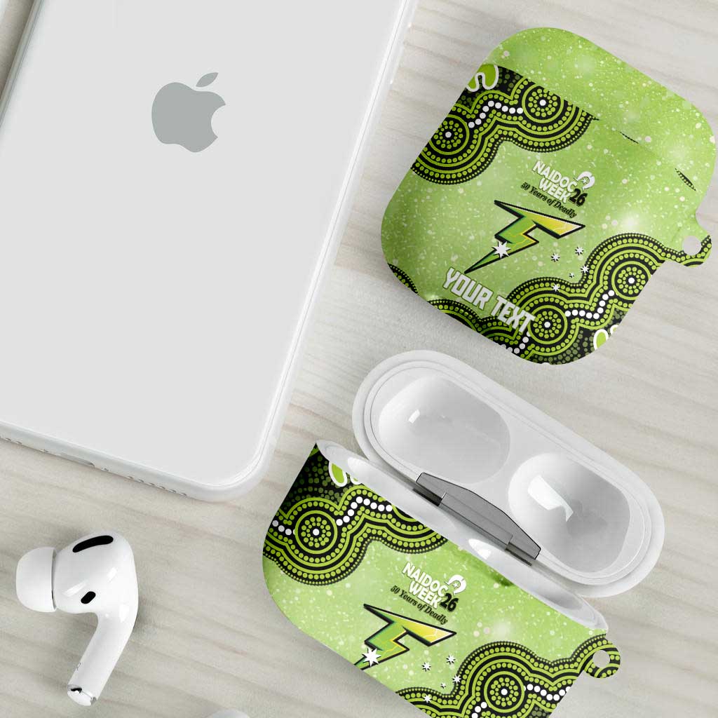 Sydney Thunder NAIDOC Week 2026 Custom AirPods Case 50 Years Deadly Indigenous Art Glitter Effect