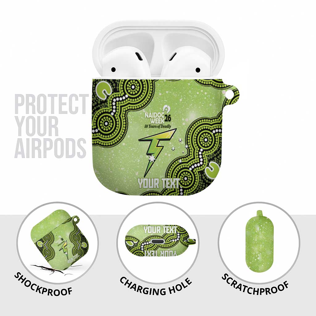 Sydney Thunder NAIDOC Week 2026 Custom AirPods Case 50 Years Deadly Indigenous Art Glitter Effect