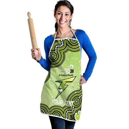 Sydney Thunder NAIDOC Week 2026 Custom Apron 50 Years Deadly Indigenous Art Glitter Effect