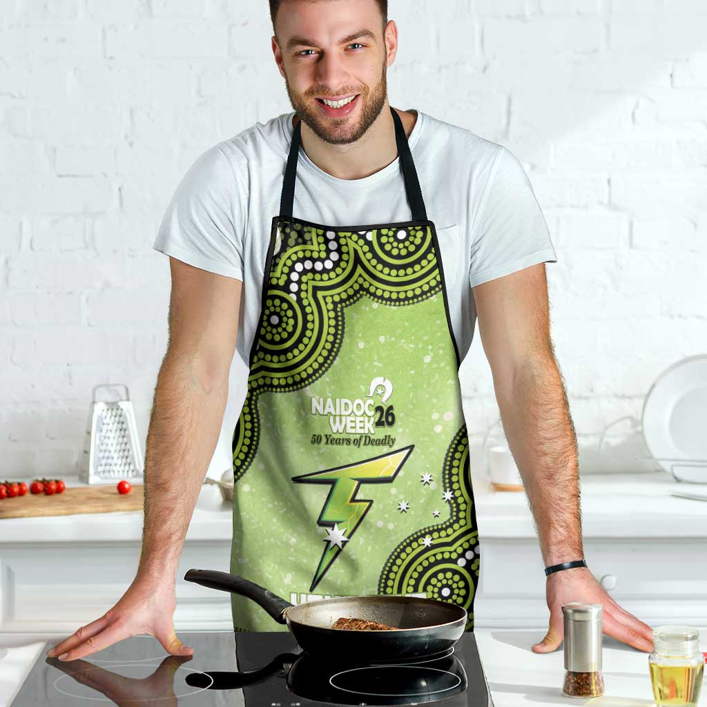 Sydney Thunder NAIDOC Week 2026 Custom Apron 50 Years Deadly Indigenous Art Glitter Effect