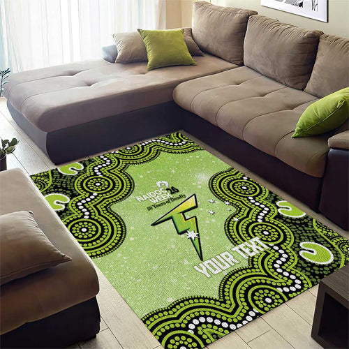 Sydney Thunder NAIDOC Week 2026 Custom Area Rug 50 Years Deadly Indigenous Art Glitter Effect