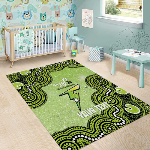 Sydney Thunder NAIDOC Week 2026 Custom Area Rug 50 Years Deadly Indigenous Art Glitter Effect