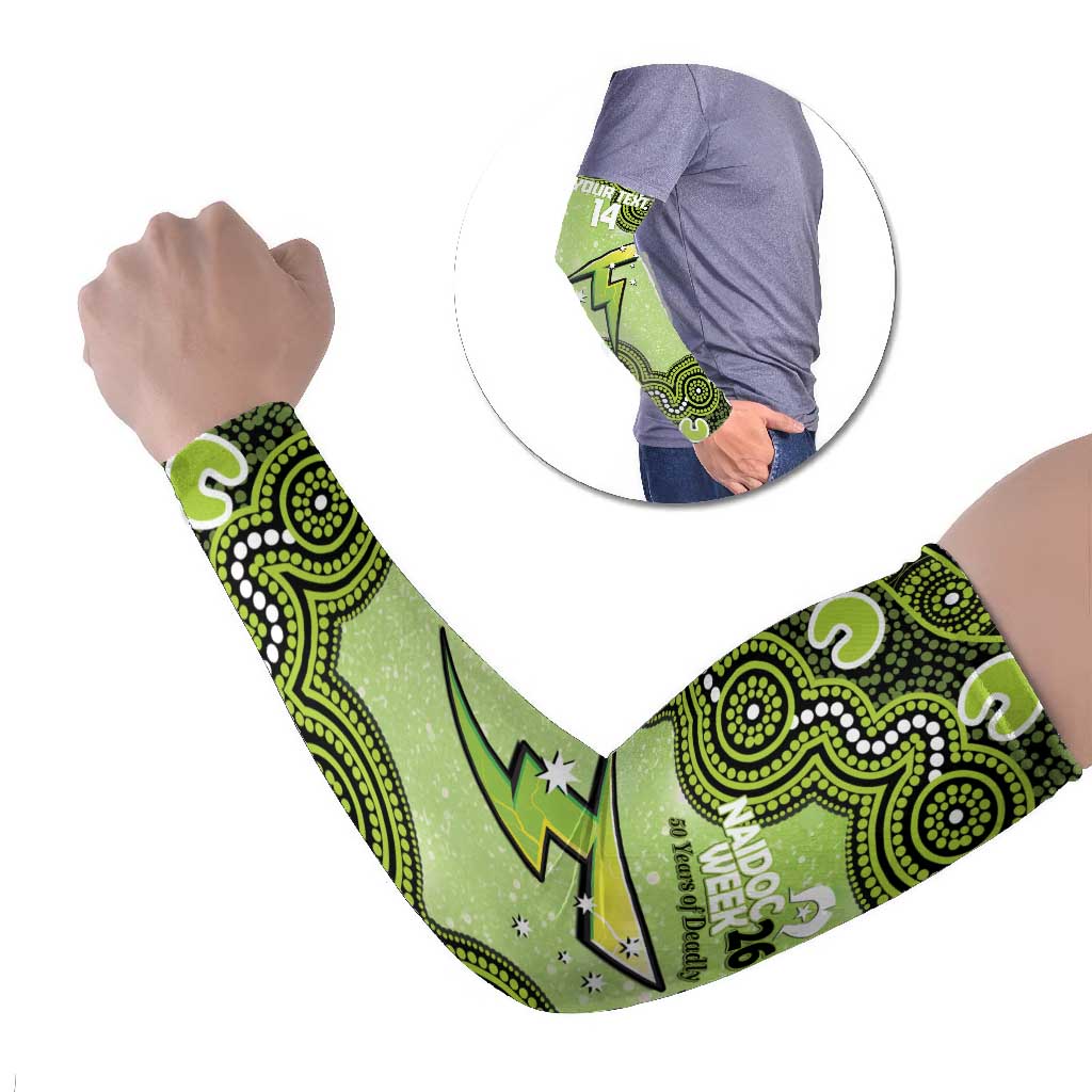 Sydney Thunder NAIDOC Week 2026 Custom Arm Sleeves 50 Years Deadly Indigenous Art Glitter Effect