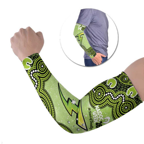 Sydney Thunder NAIDOC Week 2026 Custom Arm Sleeves 50 Years Deadly Indigenous Art Glitter Effect