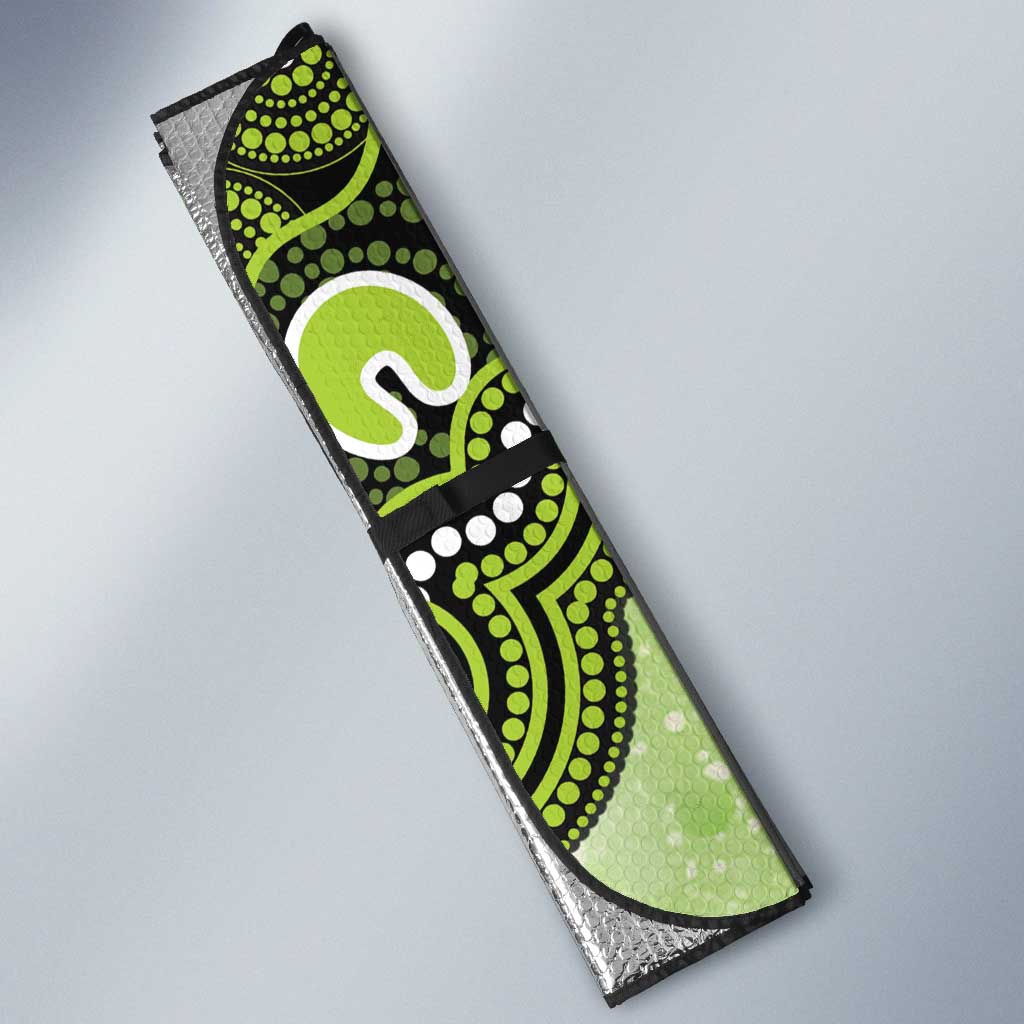 Sydney Thunder NAIDOC Week 2026 Custom Auto Sun Shade 50 Years Deadly Indigenous Art Glitter Effect