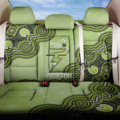 Sydney Thunder NAIDOC Week 2026 Custom Back Car Seat Cover 50 Years Deadly Indigenous Art Glitter Effect