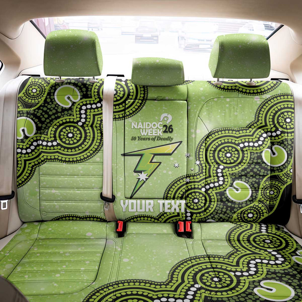 Sydney Thunder NAIDOC Week 2026 Custom Back Car Seat Cover 50 Years Deadly Indigenous Art Glitter Effect