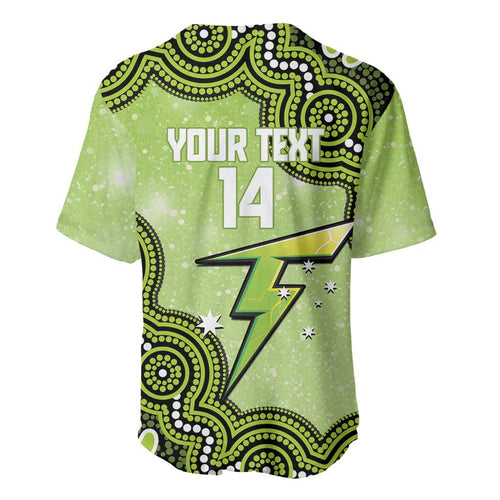 Sydney Thunder NAIDOC Week 2026 Custom Baseball Jersey 50 Years Deadly Indigenous Art Glitter Effect