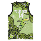 Sydney Thunder NAIDOC Week 2026 Custom Basketball Jersey 50 Years Deadly Indigenous Art Glitter Effect