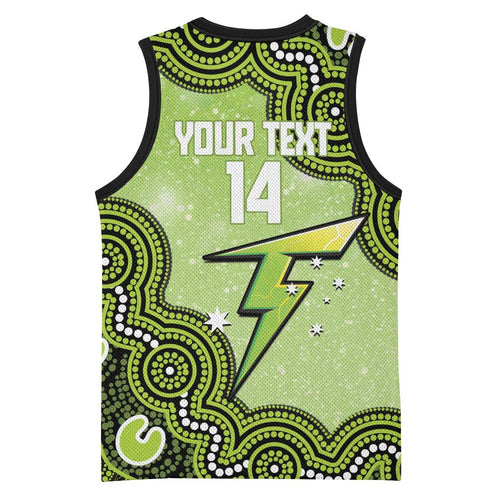 Sydney Thunder NAIDOC Week 2026 Custom Basketball Jersey 50 Years Deadly Indigenous Art Glitter Effect