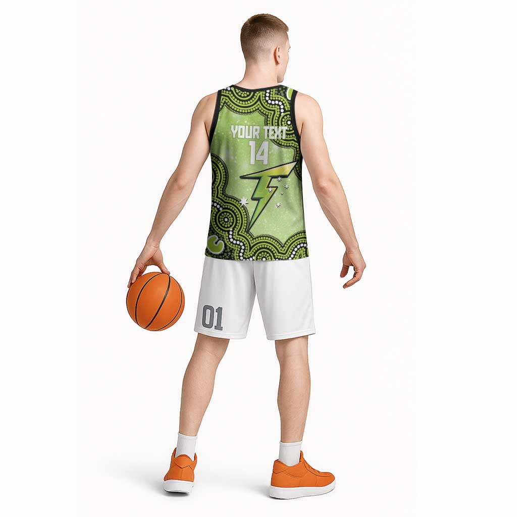 Sydney Thunder NAIDOC Week 2026 Custom Basketball Jersey 50 Years Deadly Indigenous Art Glitter Effect