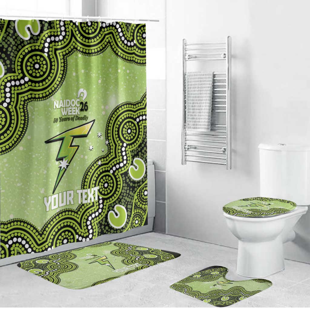 Sydney Thunder NAIDOC Week 2026 Custom Bathroom Set 50 Years Deadly Indigenous Art Glitter Effect