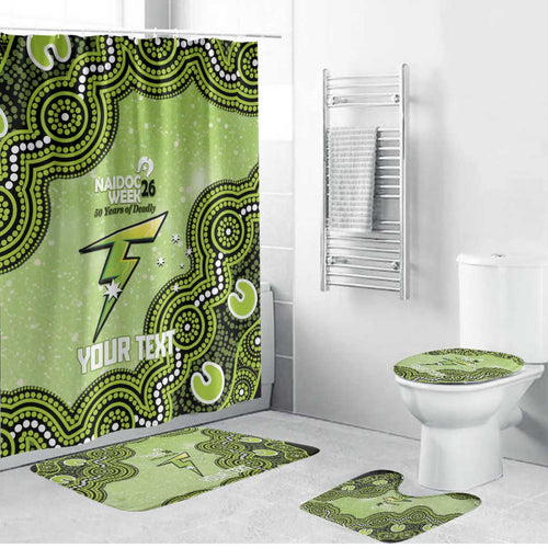 Sydney Thunder NAIDOC Week 2026 Custom Bathroom Set 50 Years Deadly Indigenous Art Glitter Effect