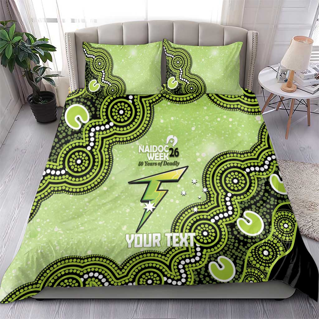 Sydney Thunder NAIDOC Week 2026 Custom Bedding Set 50 Years Deadly Indigenous Art Glitter Effect