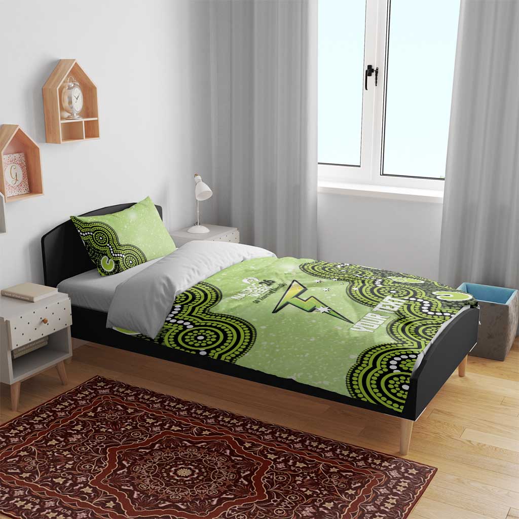 Sydney Thunder NAIDOC Week 2026 Custom Bedding Set 50 Years Deadly Indigenous Art Glitter Effect
