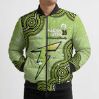 Sydney Thunder NAIDOC Week 2026 Custom Bomber Puffer Jacket 50 Years Deadly Indigenous Art Glitter Effect