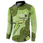Sydney Thunder NAIDOC Week 2026 Custom Button Sweatshirt 50 Years Deadly Indigenous Art Glitter Effect