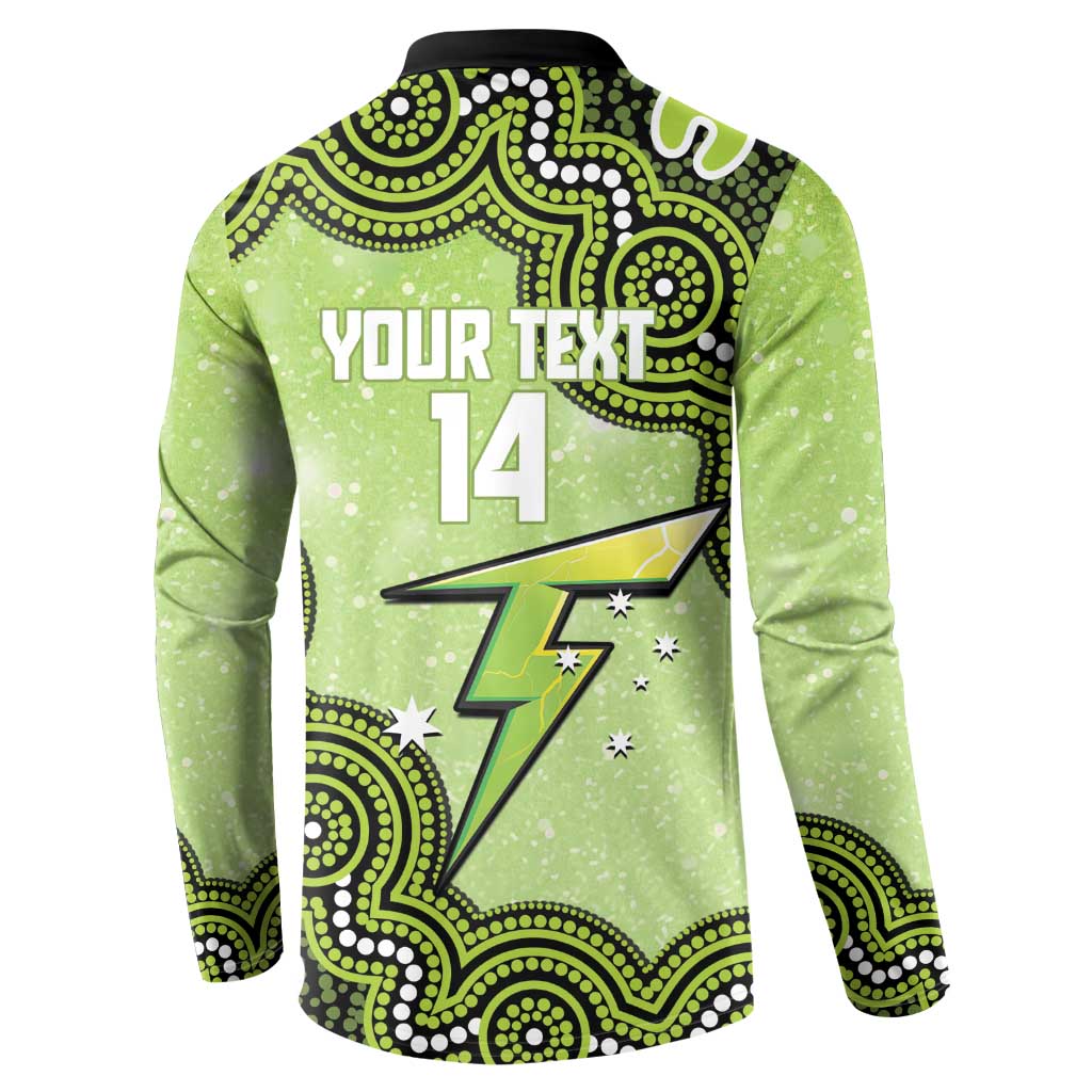 Sydney Thunder NAIDOC Week 2026 Custom Button Sweatshirt 50 Years Deadly Indigenous Art Glitter Effect