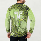 Sydney Thunder NAIDOC Week 2026 Custom Button Sweatshirt 50 Years Deadly Indigenous Art Glitter Effect