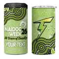 Sydney Thunder NAIDOC Week 2026 Custom 4 in 1 Can Cooler Tumbler 50 Years Deadly Indigenous Art Glitter Effect