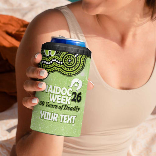 Sydney Thunder NAIDOC Week 2026 Custom 4 in 1 Can Cooler Tumbler 50 Years Deadly Indigenous Art Glitter Effect