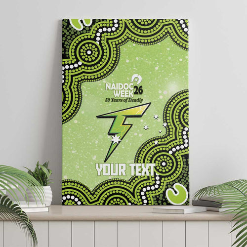 Sydney Thunder NAIDOC Week 2026 Custom Canvas Wall Art 50 Years Deadly Indigenous Art Glitter Effect