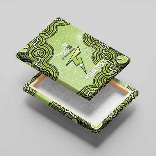 Sydney Thunder NAIDOC Week 2026 Custom Canvas Wall Art 50 Years Deadly Indigenous Art Glitter Effect