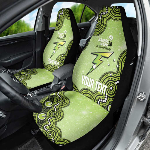 Sydney Thunder NAIDOC Week 2026 Custom Car Seat Cover 50 Years Deadly Indigenous Art Glitter Effect