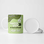 Sydney Thunder NAIDOC Week 2026 Custom Ceramic Mug 50 Years Deadly Indigenous Art Glitter Effect