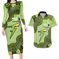 Sydney Thunder NAIDOC Week 2026 Custom Couples Matching Long Sleeve Bodycon Dress and Hawaiian Shirt 50 Years Deadly Indigenous Art Glitter Effect