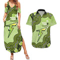 Sydney Thunder NAIDOC Week 2026 Custom Couples Matching Summer Maxi Dress and Hawaiian Shirt 50 Years Deadly Indigenous Art Glitter Effect