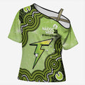 Sydney Thunder NAIDOC Week 2026 Custom Cross Shoulder Shirt 50 Years Deadly Indigenous Art Glitter Effect