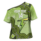 Sydney Thunder NAIDOC Week 2026 Custom Cross Shoulder Shirt 50 Years Deadly Indigenous Art Glitter Effect