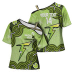 Sydney Thunder NAIDOC Week 2026 Custom Cross Shoulder Shirt 50 Years Deadly Indigenous Art Glitter Effect