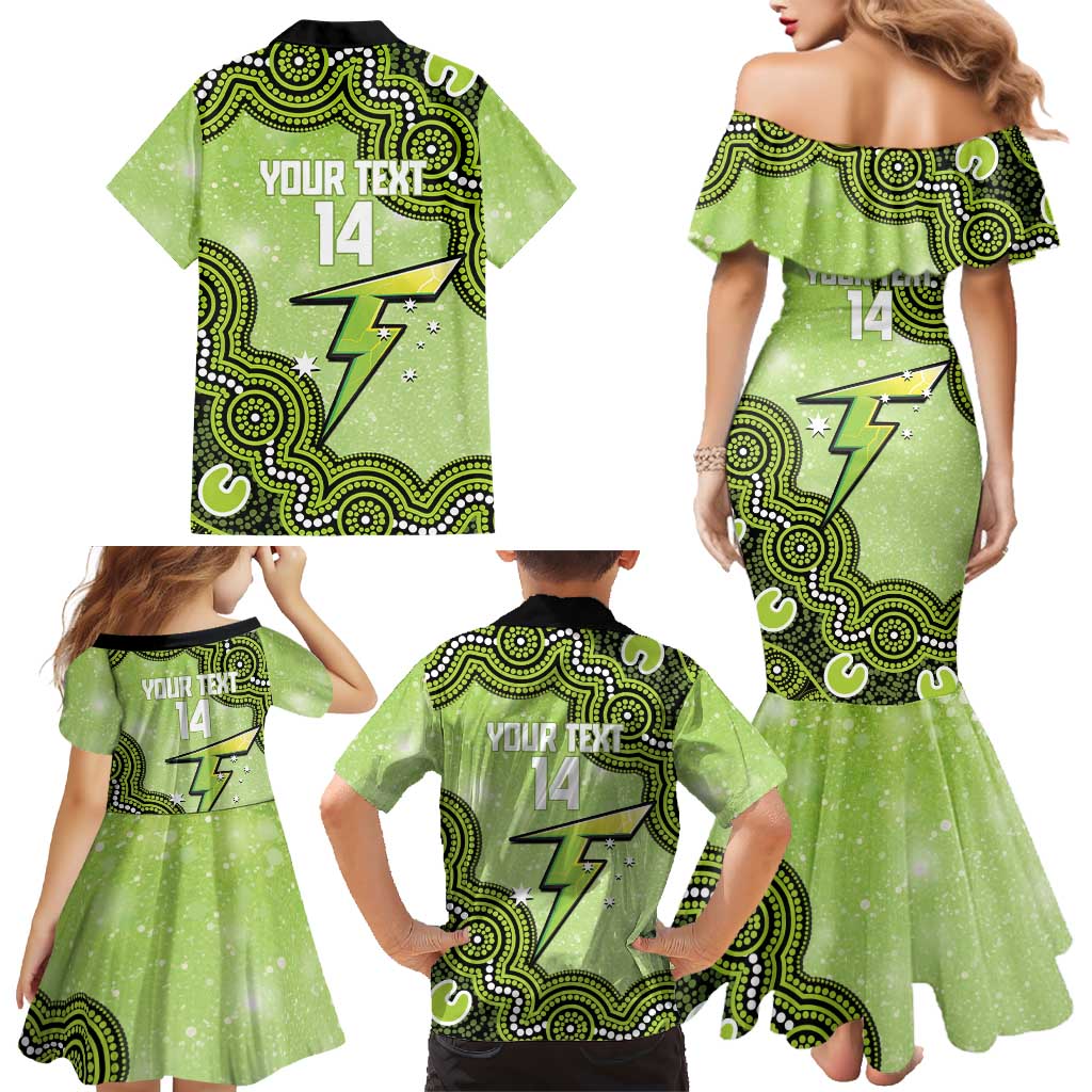 Sydney Thunder NAIDOC Week 2026 Custom Family Matching Mermaid Dress and Hawaiian Shirt 50 Years Deadly Indigenous Art Glitter Effect