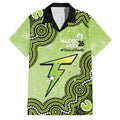 Sydney Thunder NAIDOC Week 2026 Custom Family Matching Off Shoulder Short Dress and Hawaiian Shirt 50 Years Deadly Indigenous Art Glitter Effect