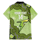 Sydney Thunder NAIDOC Week 2026 Custom Family Matching Off Shoulder Short Dress and Hawaiian Shirt 50 Years Deadly Indigenous Art Glitter Effect